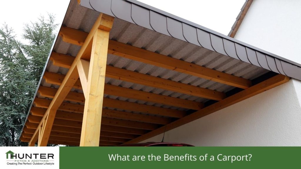 What are the Benefits of a Carport What are the benefits of a Carport? - Photo of a carport built of the side of a house.