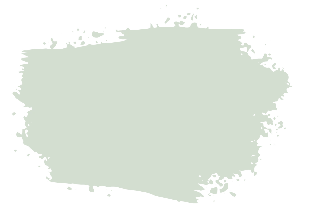 Light green background splatter.